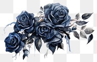 PNG Black roses painting pattern drawing. AI generated Image by rawpixel.