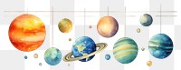 PNG Solar system space astronomy universe. AI generated Image by rawpixel.