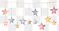 PNG Stars hanging illuminated backgrounds. AI generated Image by rawpixel.