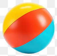 PNG  Beach ball sphere sports white background. AI generated Image by rawpixel.