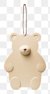 PNG Paper label bear shape white background representation celebration. AI generated Image by rawpixel.
