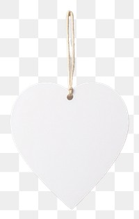 PNG Price tag paper label heart shape pendant jewelry white. AI generated Image by rawpixel.