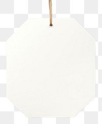 PNG Price tag paper label hexagon shape white white background hanging. 