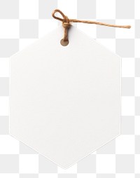 PNG Price tag paper label Pentagon shape white white background accessories. AI generated Image by rawpixel.