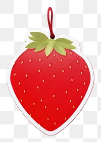 PNG Price tag paper label strawberry shape fruit plant food. 