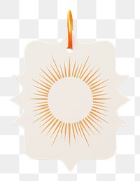 PNG Price tag paper label sun shape white background celebration creativity. AI generated Image by rawpixel.