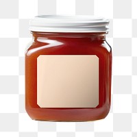 Glass jar label png, transparent background