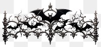 PNG  Bats chandelier architecture accessory. AI generated Image by rawpixel.