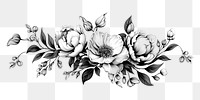 PNG  Peony pattern drawing sketch