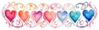 Hearts backgrounds graphics drawing. AI generated Image by rawpixel.