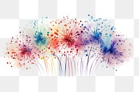 PNG Fireworks flower plant white background. AI generated Image by rawpixel.