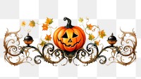 PNG Cute halloween anthropomorphic jack-o'-lantern representation. AI generated Image by rawpixel.
