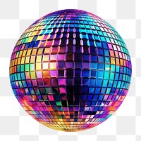 PNG Disco ball sphere purple illuminated. AI generated Image by rawpixel.