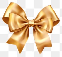 PNG  Gold ribbon bow christmas shiny gift. AI generated Image by rawpixel.