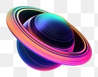 PNG Saturn night space neon. AI generated Image by rawpixel.