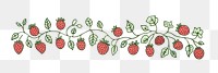 PNG Berry strawberry pattern fruit. AI generated Image by rawpixel.