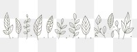 PNG  Leaf outdoors graphics pattern. AI generated Image by rawpixel.
