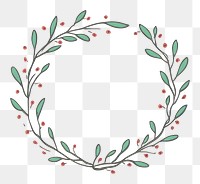 PNG  Graphics pattern wreath plant. AI generated Image by rawpixel.