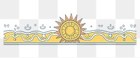 PNG Sun graphics pattern illustrated. 