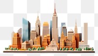 PNG New york city architecture metropolis skyscraper. AI generated Image by rawpixel.
