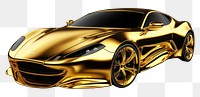 PNG  A gold car vehicle wheel transportation. AI generated Image by rawpixel.