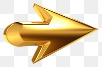 PNG Cursor arrow icon gold symbol  