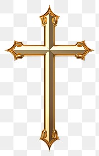 PNG  Cross crucifix symbol gold