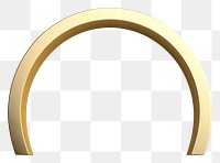 PNG  Half circle gold arch white background. AI generated Image by rawpixel.