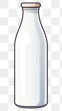 PNG A milk bottle glass drink jar. AI generated Image by rawpixel.