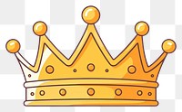 PNG A crown cartoon white background accessories. AI generated Image by rawpixel.