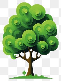 PNG A tree cartoon plant shape. AI generated Image by rawpixel.
