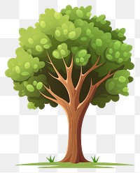 PNG A tree plant art white background. AI generated Image by rawpixel.