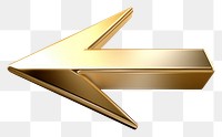 PNG  Arrow icon symbol gold shape. AI generated Image by rawpixel.