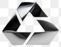 PNG  Recycle icon symbol shape shiny. AI generated Image by rawpixel.
