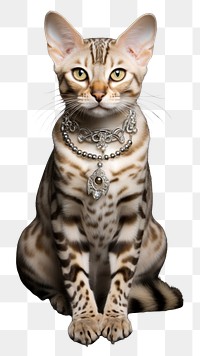 PNG Bengal cat jewelry animal mammal. 