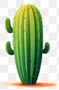 PNG Cactus cartoon plant white background. AI generated Image by rawpixel.