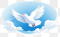 PNG Dove flying cartoon white bird. AI generated Image by rawpixel.
