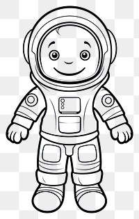 PNG Isolated astronaut drawing cartoon sketch. AI generated Image by rawpixel.