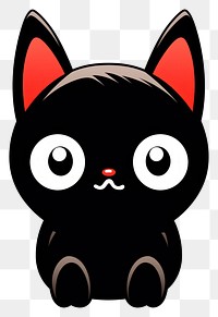 PNG Isolated kawaii cat cartoon mammal animal. 