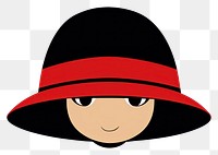 PNG Isolated hat cartoon red white background. AI generated Image by rawpixel.