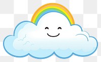 PNG Isolated rainbow cartoon nature sky. AI generated Image by rawpixel.