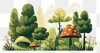 PNG Forest outdoors cartoon nature. AI generated Image by rawpixel.
