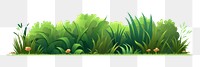 PNG Grass boarder vegetation outdoors nature. AI generated Image by rawpixel.