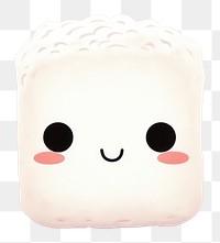 PNG Cute marshmellow with face wallpaper anthropomorphic portrait outdoors. AI generated Image by rawpixel.