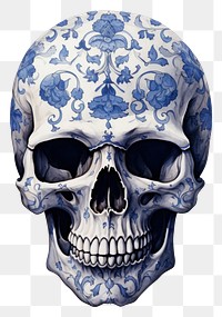 PNG  Skull porcelain art creativity