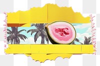 PNG Tropical fruit plant food watermelon. AI generated Image by rawpixel.