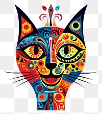 PNG Cat sign art drawing mammal. AI generated Image by rawpixel.