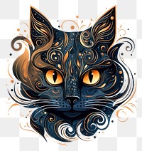 PNG Cat sign pattern animal mammal. AI generated Image by rawpixel.