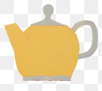 PNG Tea pot teapot acrylic paint refreshment. AI generated Image by rawpixel.