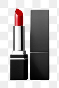 Lipstick cosmetics packaging png, transparent background